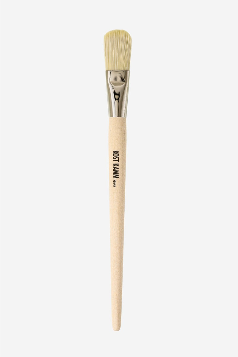Maskenpinsel, konischer Griff, Birke, veganes Kunsthaar, Haarlänge 26mm, spitzer Kopf, 19cm