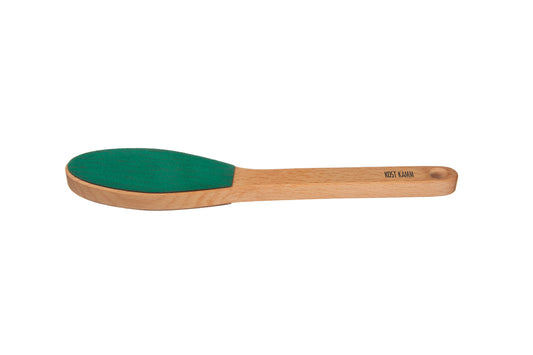 Pedikürfeile, abgewinkelter Griff, Buche, Schleifpads Körnung 100/150, 23,5cm
