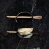 Haarspange mit Stab, Horn, 6cm