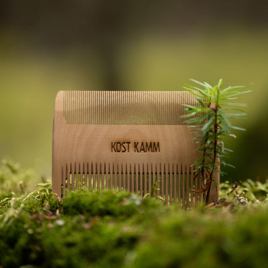 Babykamm, 2-seitig, Holz, fein-extra fein, 8x6cm