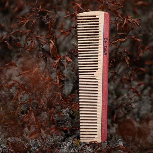 Taschenkamm, Holz, bunt, mittel, 14cm