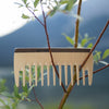Comb for curly hair, wood, colorful, extra wide, 16cm