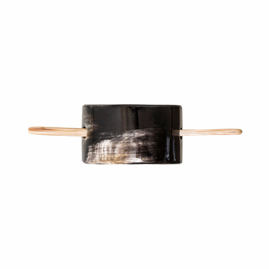 Haarspange mit Stab, Horn, 6cm
