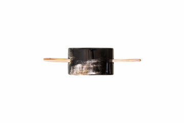 Haarspange mit Stab, Horn, 6cm