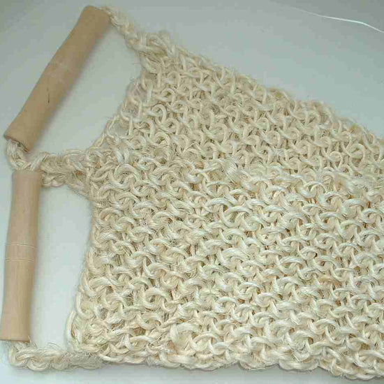 Massageband, Sisal geflochten mit Holzgriff, 3350A