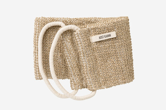 Massageband, Jute, gestrickt mit Baumwollgriff, 85cm