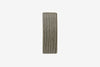 Haarspange, rechteckig, schwarz-weißes Furnierholz, Design Stripe, Schließe 8cm
