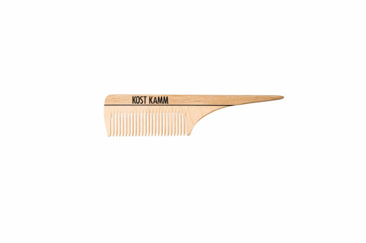 Schnautzer-Kamm mit Spitze, Holz, fein, 12cm