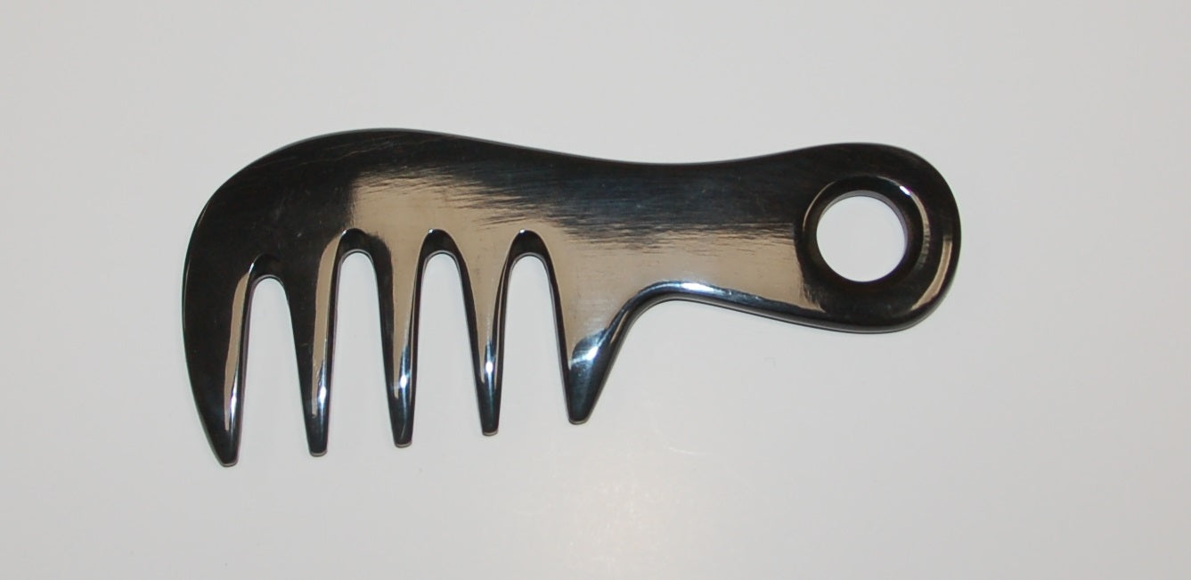 Super-Buffo-Griffkamm, Horn, Fingerbreit, 16cm