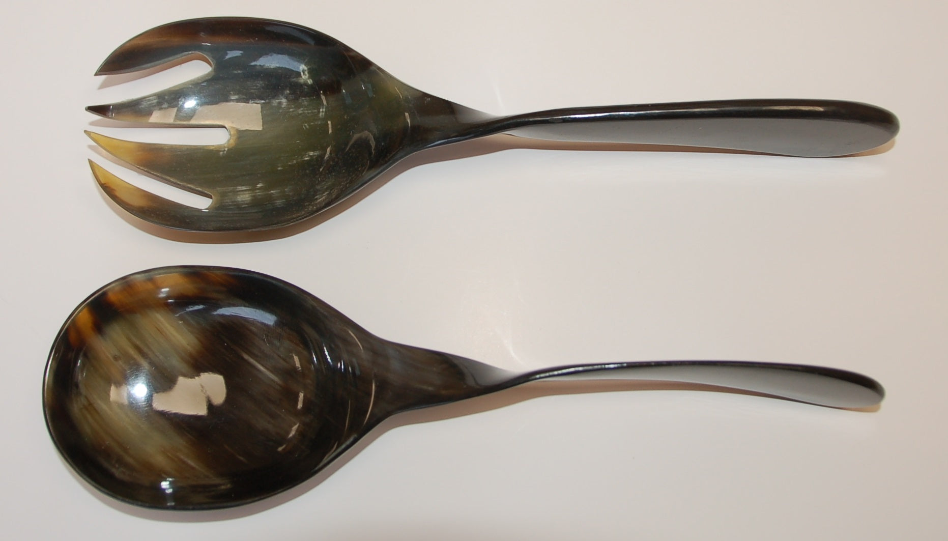 Salatbesteck, 28cm, gedrehter Griff