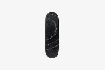 Haarspange, oval, schwarz-weißes Furnierholz, Design Sushi, Schließe 8cm