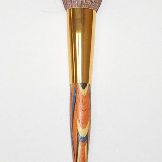 Rougepinsel, schmal, Goldzwinge, bunt, Ziegenhaar, 17cm