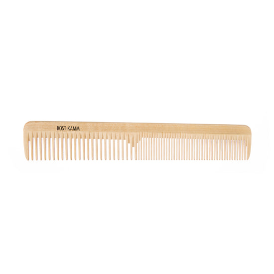 Haarschneidekamm, konisch 34/30mm, Holz, mittel-fein, 19cm