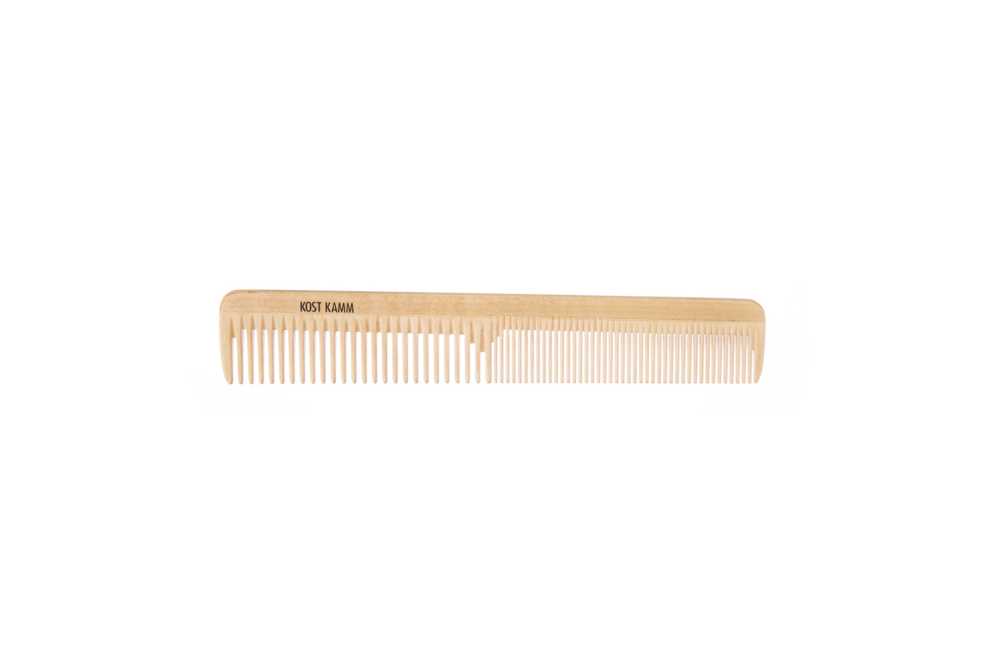 Haarschneidekamm, konisch 34/30mm, Holz, mittel-fein, 19cm