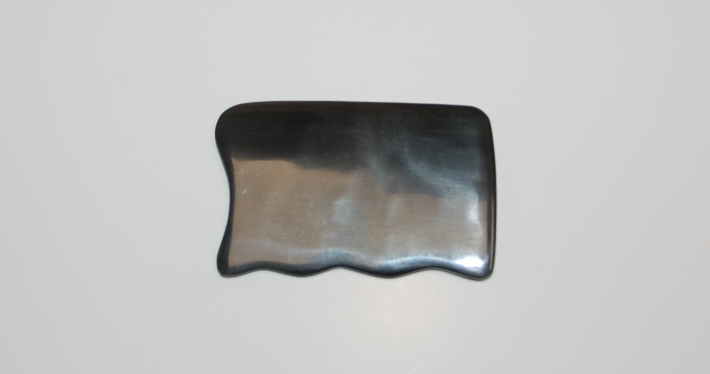 Guashan, Massageschaber, Wasserbüffelhorn, 10x6cm, GUA2