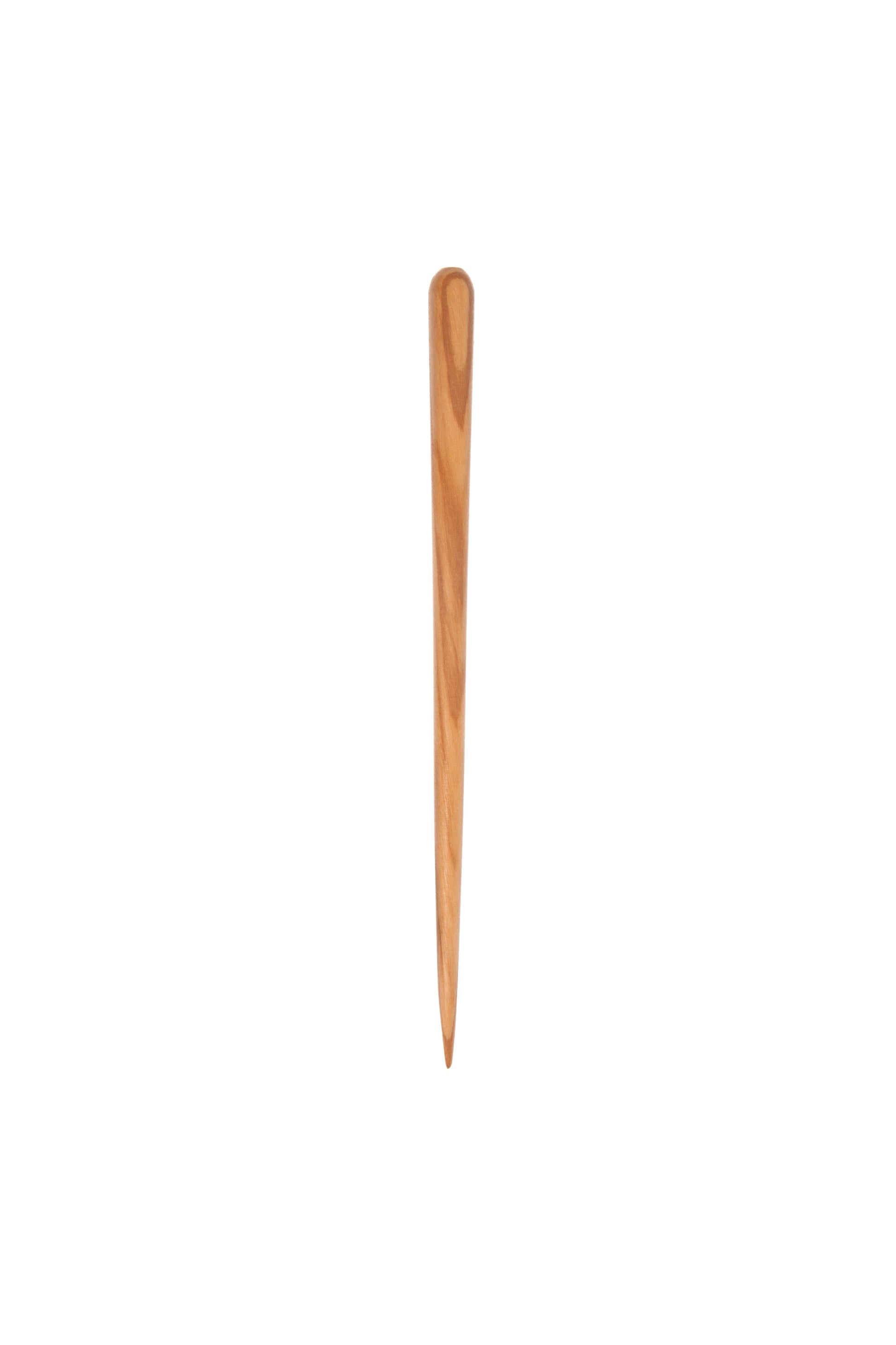 Haarstab, konisch, verschiedene Naturhölzer, ca. 19cm