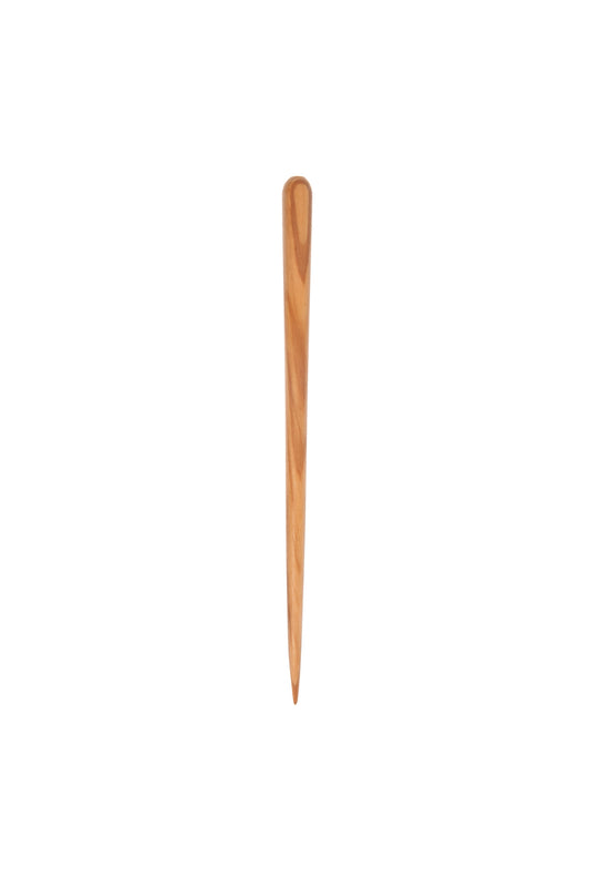 Haarstab, konisch, verschiedene Naturhölzer, ca. 19cm
