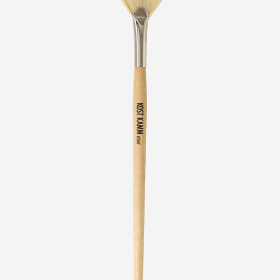 Maskenpinsel, konischer Griff, Birke, veganes Kunsthaar, Haarlänge 30mm, Fächer, 20,5cm