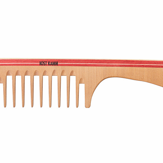 Locken-Griffkamm, Holz, extra breit, 24cm