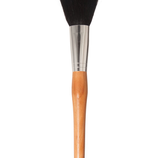 Puderpinsel, schmal, Ahorn oder Kirsche, Ziegenhaar, Premium-Qualität, 23cm