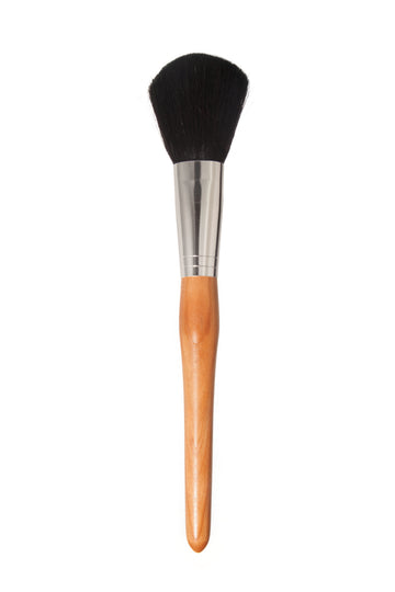 Puderpinsel, schmal, Ahorn oder Kirsche, Ziegenhaar, Premium-Qualität, 23cm