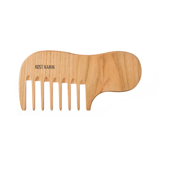 Locken-Griffkamm, Holz, extra breit, 16cm
