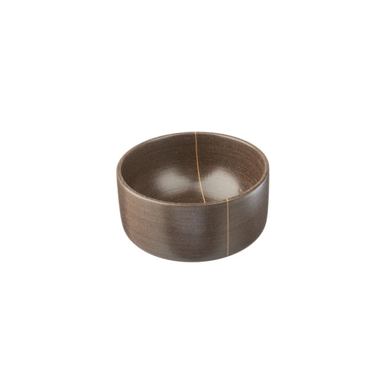 Seifenschale, uni Schichtholz mit Furnierstreifen, Durchmesser 9cm