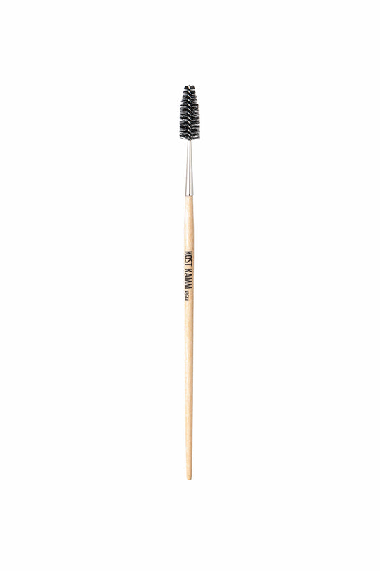 Mascara-Bürste, konischer Griff, Birke, vegane Kunstborsten, 19cm