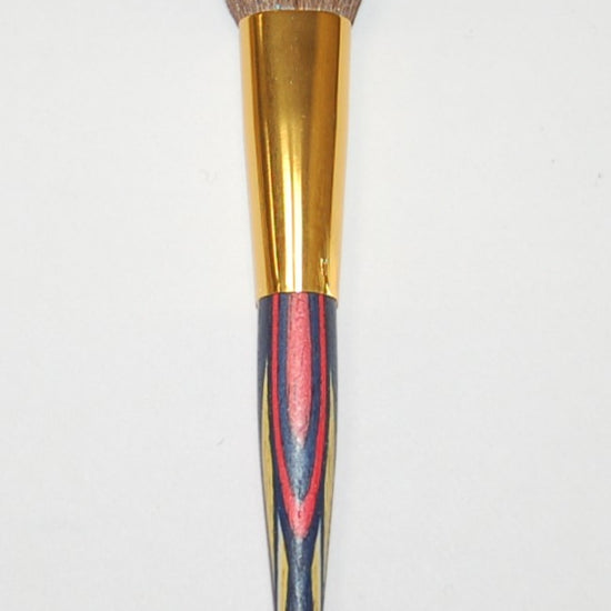 Rougepinsel, schmal, Goldzwinge, bunt, Ziegenhaar, 17cm