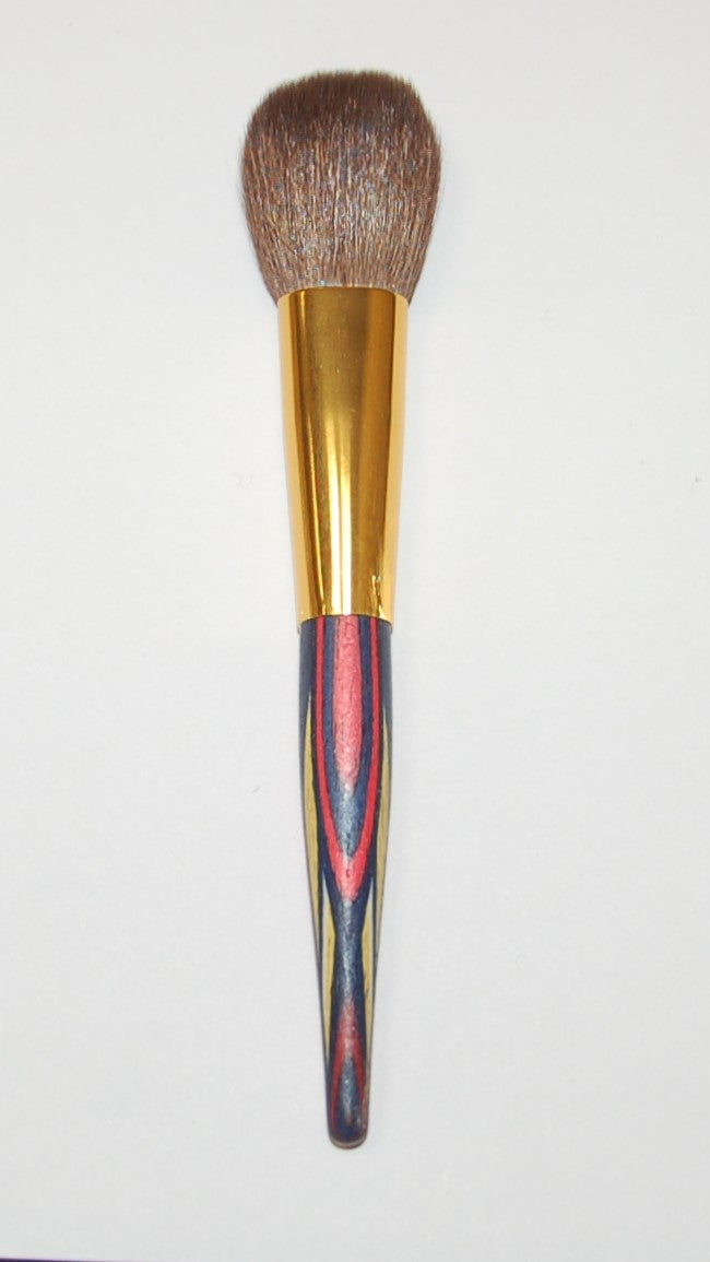 Rougepinsel, schmal, Goldzwinge, bunt, Ziegenhaar, 17cm