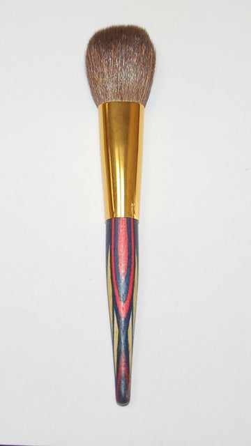 Rougepinsel, schmal, Goldzwinge, bunt, Ziegenhaar, 17cm