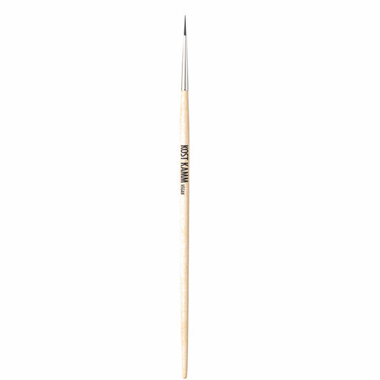 Eyeliner, konischer Griff, Birke, veganes Kunsthaar, Haarlänge 10mm, spitzer Kopf, 17cm