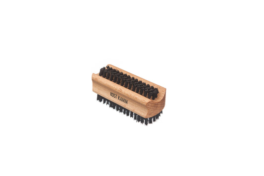 Handbürste, klassische Form, Buche, Wildschweinborste, 9,5cm