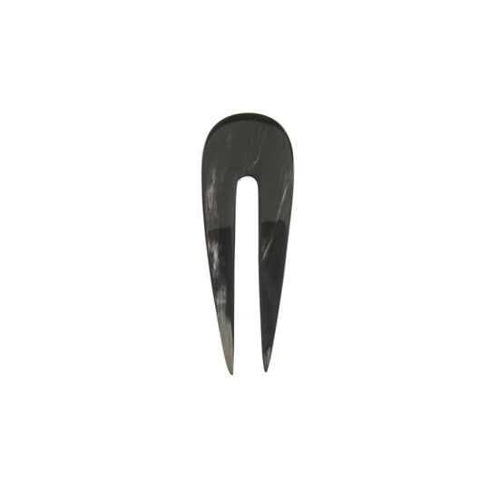 Haarnadel, kurz, Horn, 2-zinkig, 10cm