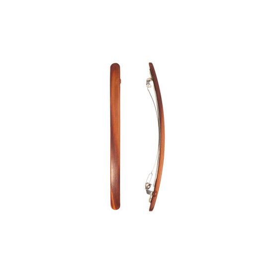 Haarspange, schmal, verschiedene Naturhölzer, Schließe 10cm