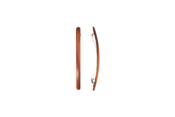 Haarspange, schmal, verschiedene Naturhölzer, Schließe 10cm