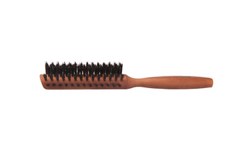 Haarbürste, halbrund, Birnbaum, Wildschweinborste, 7-reihig, 21,5cm