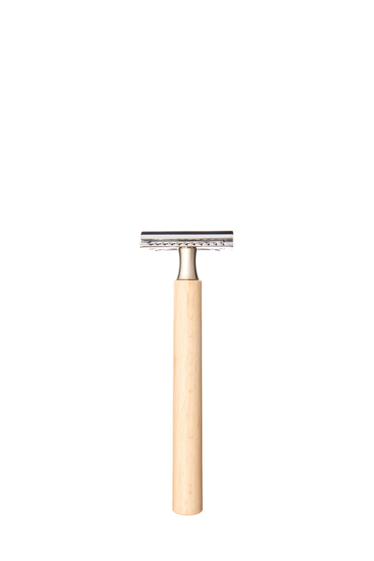 Rasierapparat, konisch, natur (Kirsche, Buche), klassisch, 13,5cm