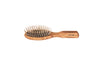 Holzstiftbürste, oval, Olivenholz, gerade Holznoppen, 6-reihig, 17,5cm