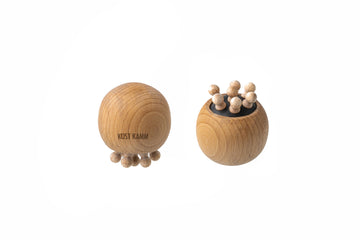 Faszien Massagekugel, Buche, runde Holznoppen, d=6cm