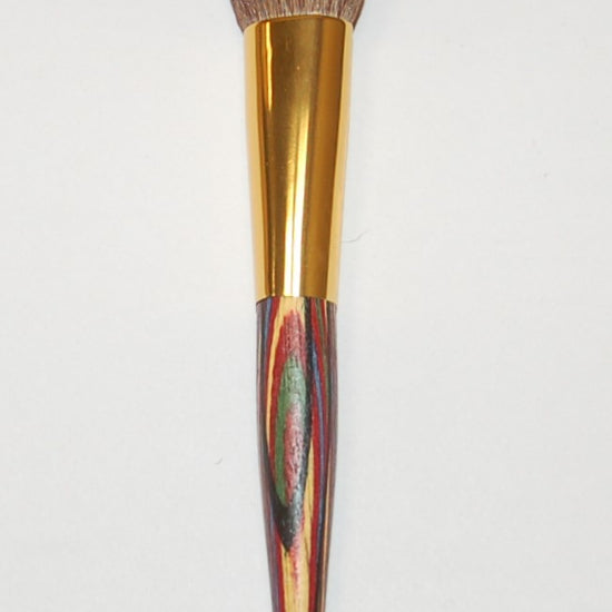 Rougepinsel, schmal, Goldzwinge, bunt, Ziegenhaar, 17cm