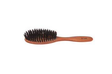 Haarbürste, oval, Birnbaum, Wildschweinborste, 6-reihig, 20cm