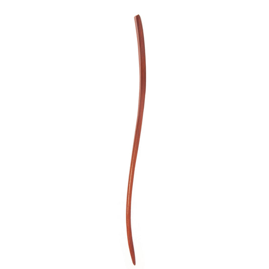 Haarstab, S-förmig, verschiedene Naturhölzer, ca. 19cm
