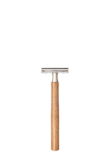 Rasierapparat, konisch, Nussbaum mit Furnierstreifen, klassisch, 13,5cm