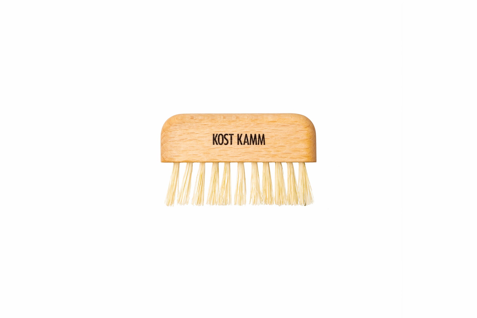 Kamm-und Bürstenreiniger, Buche, vegane Sisalborste, 1-reihig, 7.5cm