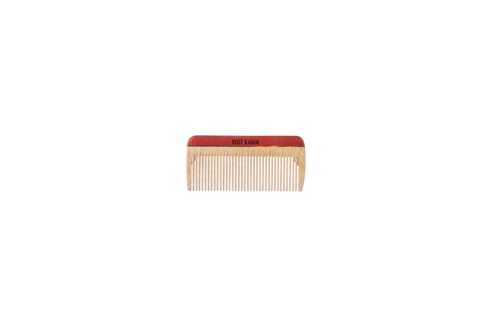 Mini-Taschenkamm, Holz, bunt, fein, 8cm