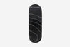 Haarspange, oval, schwarz-weißes Furnierholz, Design Sushi, Schließe 10cm