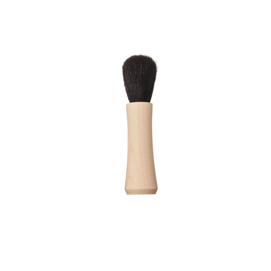 Mini-Rougepinsel, Standfuß, Ahorn, Ziegenhaar, runde Zwinge, 10cm
