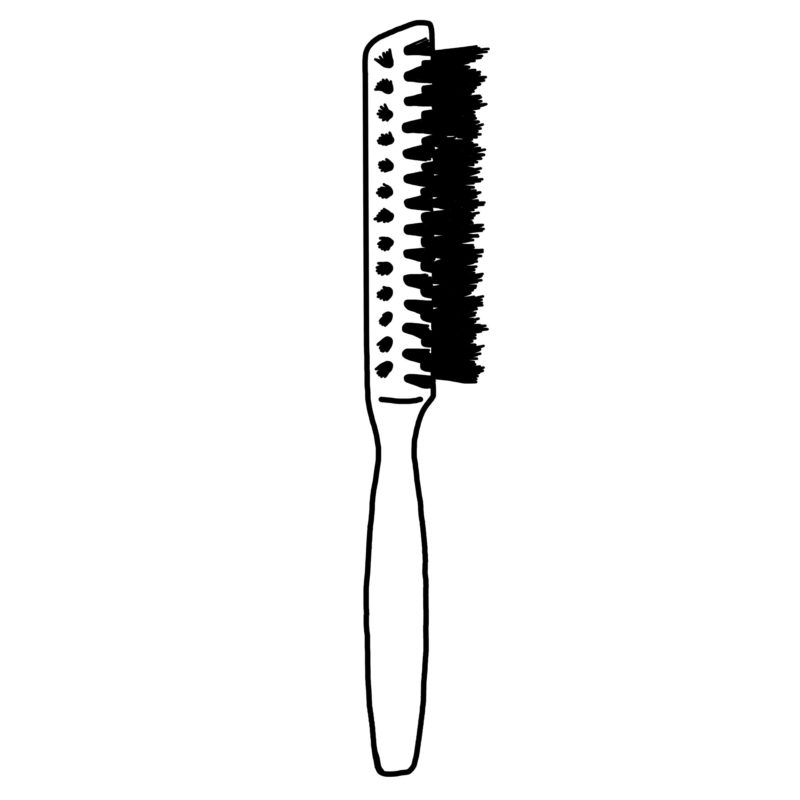 Semicircular Hairbrushes