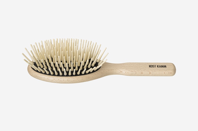 Pinceau à crayons en bois à poils longs, ovale, hêtre, boutons en bois droits extra longs, 9 rangs, 22 cm